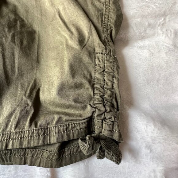 NWT Women's 22W EVRI Olive Green Elastic Comfort Waist Utility Skimmer Capris - Picture 8 of 9